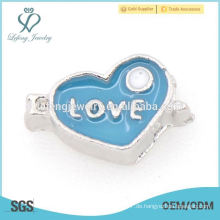 Schöne und billige schwimmende Liebe Herzcharme für Handgelenk Medaillon Armband